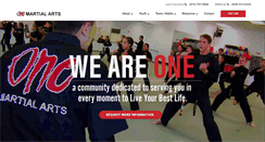 Desktop Screenshot of onemartialarts.com
