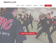 Tablet Screenshot of onemartialarts.com